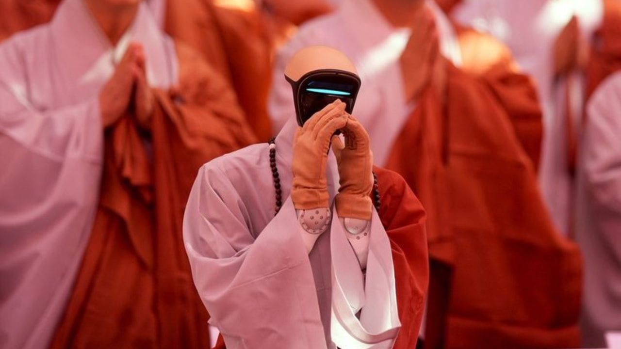 ai humanoid robot gabi takes buddhist vows south korea temple