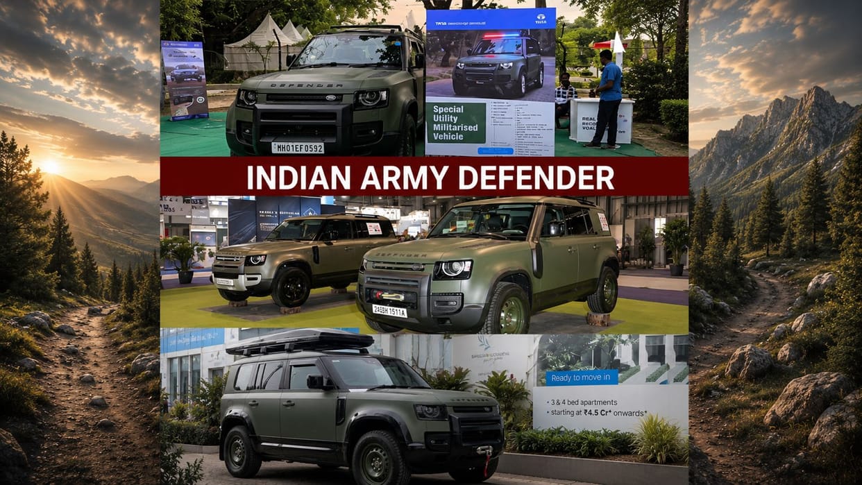 Land Rover Defender May Enter Indian Army Service as Tata Showcases Military-Ready SUV