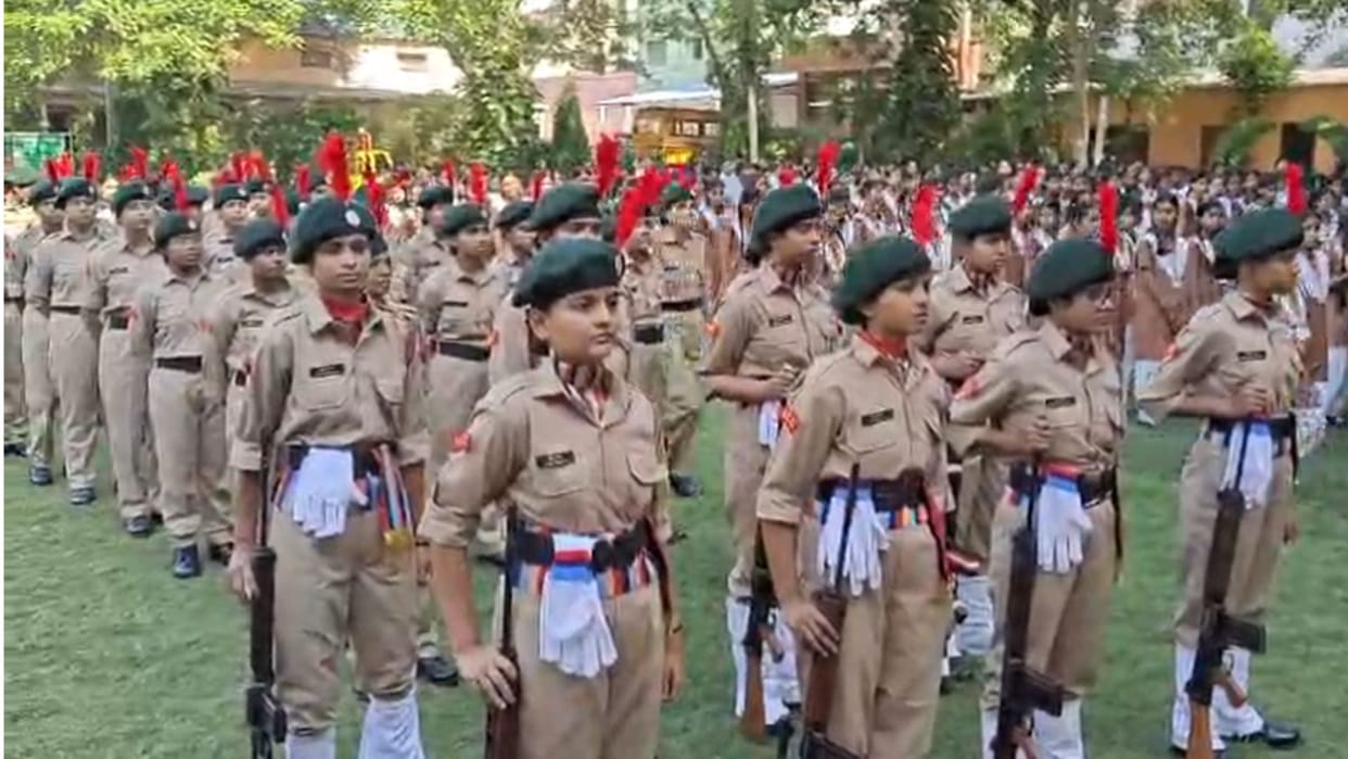 Flag Hoisting Held at Nivedita Shiksha Sadan on Anniversary of Operation Sindoor in varanasi
