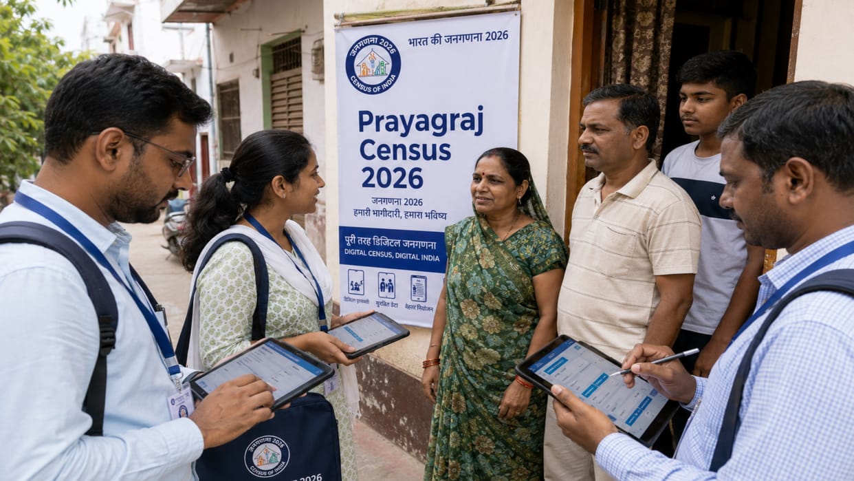 Prayagraj Census: Self-enumeration begins in the district, DM gets ID number, census will be completely digita