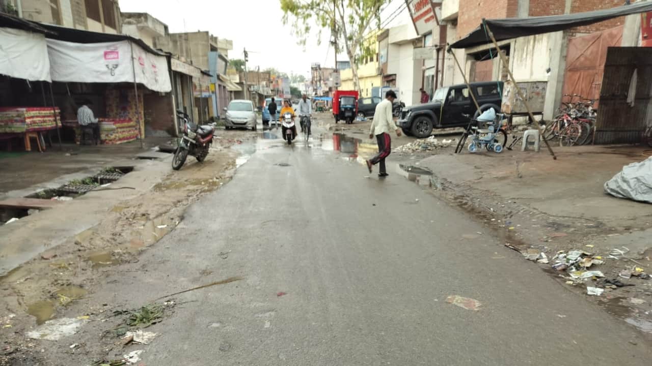 बारिश से मौसम सुहावना हुआ।