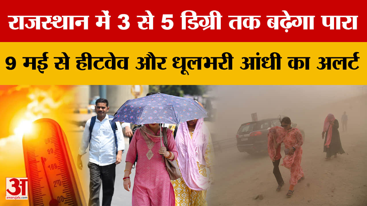 Rajasthan Weather: इन जिलों में बारिश और तेज हवाओं का अलर्ट, अगले चार दिन रहेगा मौसम का उतार-चढ़ाव