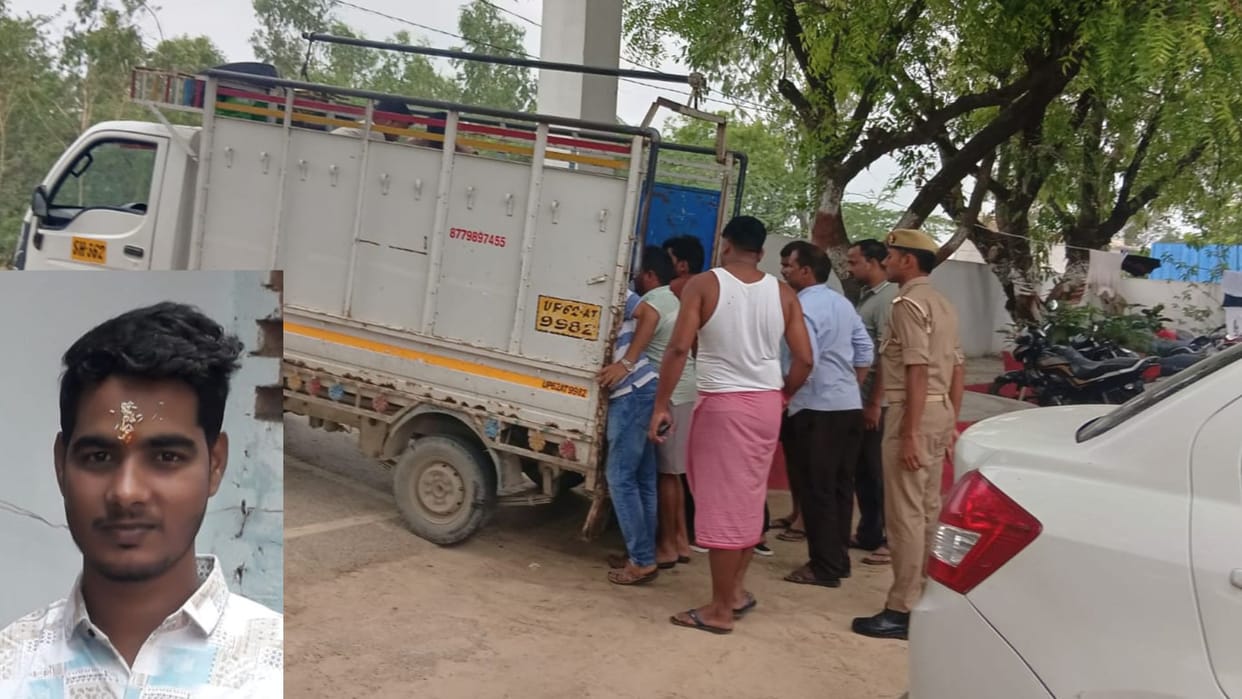 Pickup Truck Drags Motorcycle for 50 Meters on Highway Youth Dies—Wife Breaks Down Tears with child