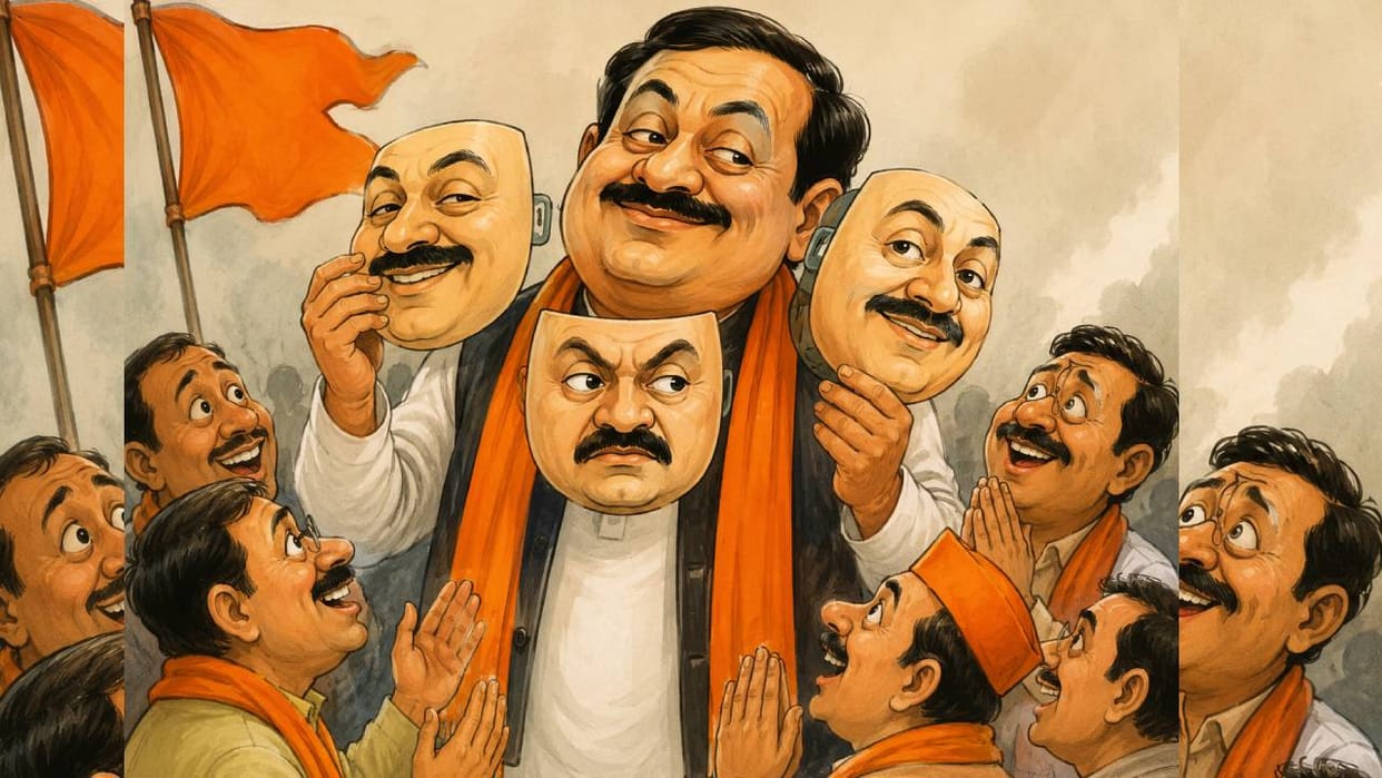 Suna Hai Kya: The saffron party chief has many masks, but the district king doesn't care.