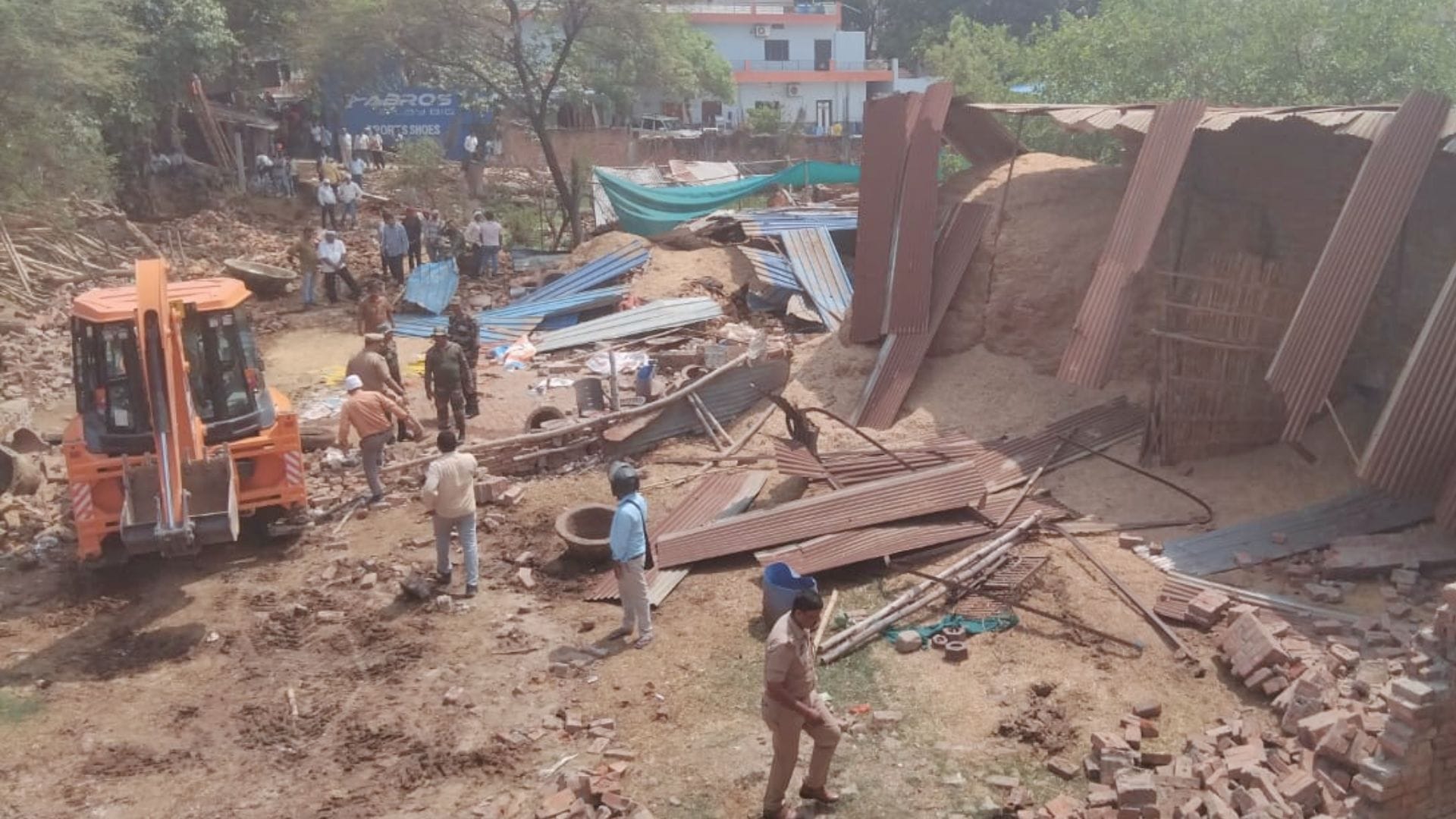Bulldozer Action in Varanasi Encroachments Removed in Presence of Police Forces