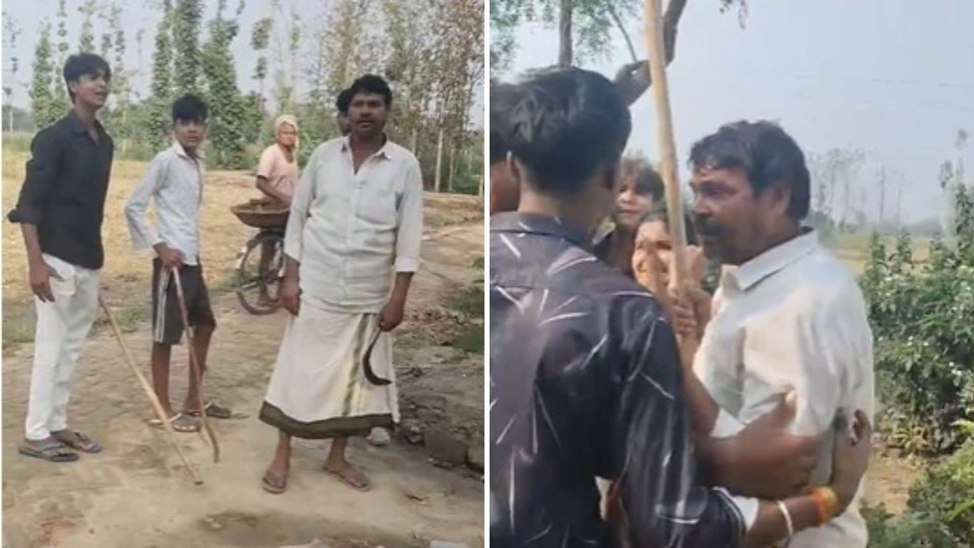 वायरल वीडियो से निकाली गई तस्वीर।
