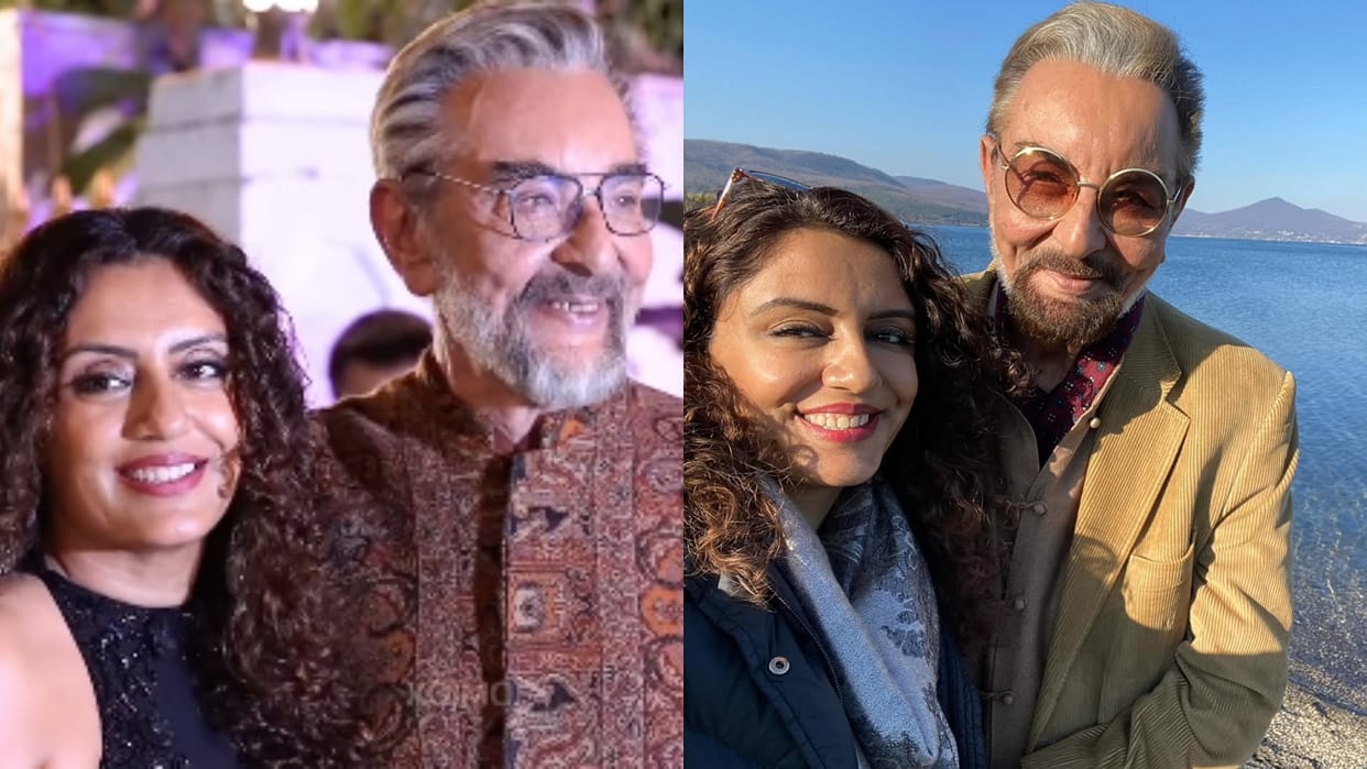 kabir bedi photos with fourth wife parveen bedi on social media
