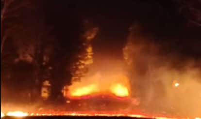 sagar storm fire incident hotel and farm fire weather update news