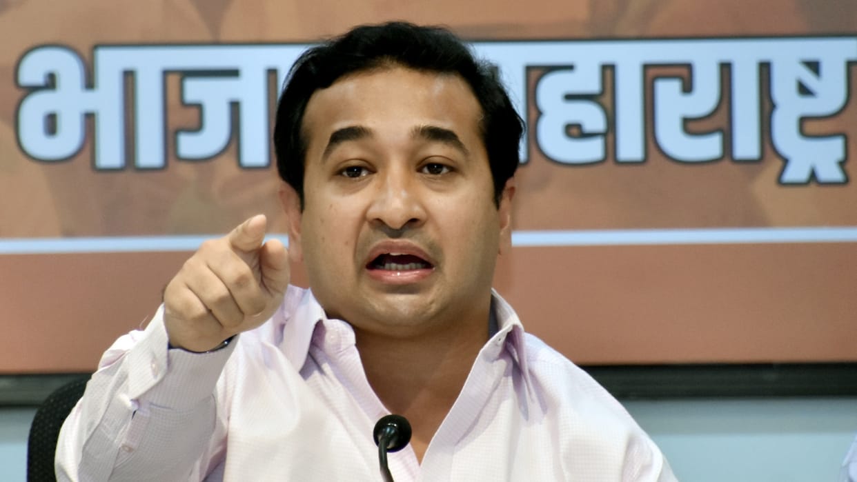 minister  Nitesh Rane Says Singing ‘Vande Mataram’ Can Eliminate Terrorism in Madrasas