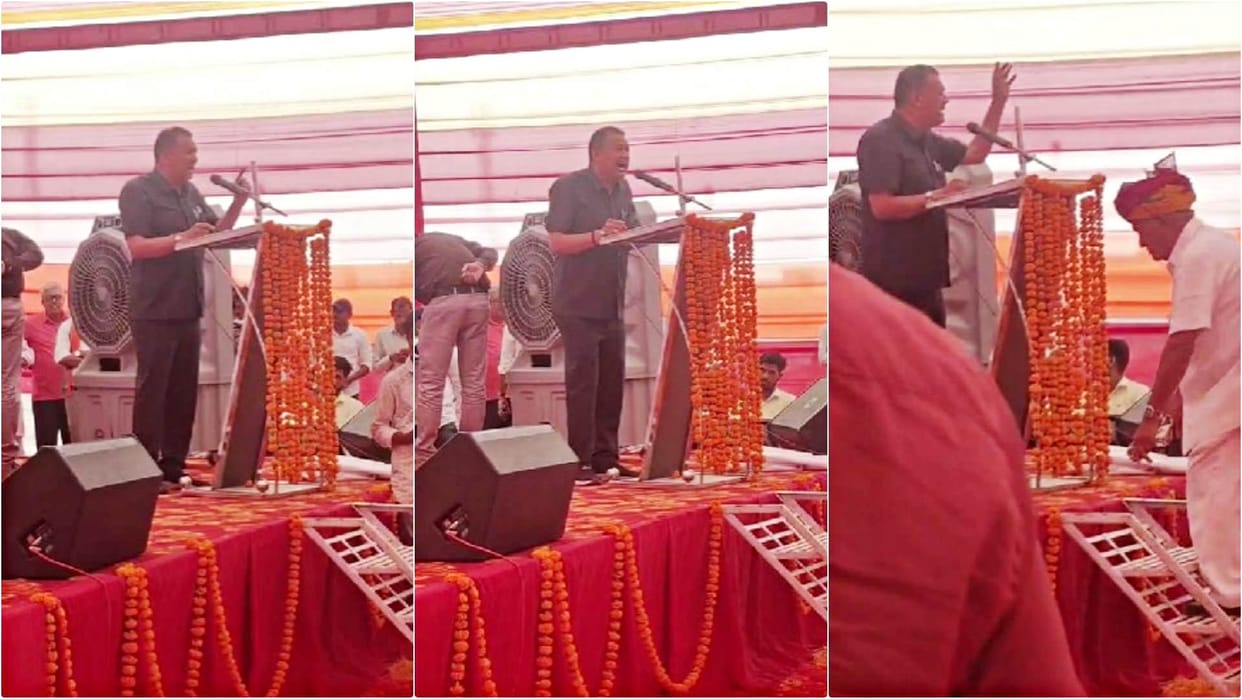 Rajsamand News: CDEO Delivers Speech in Support of BJP at School; Also Speaks on West Bengal Elections