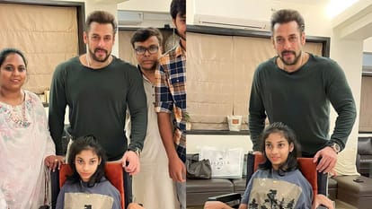 Salman Khan shows off new look weight loss for film with nayanthara see photos
