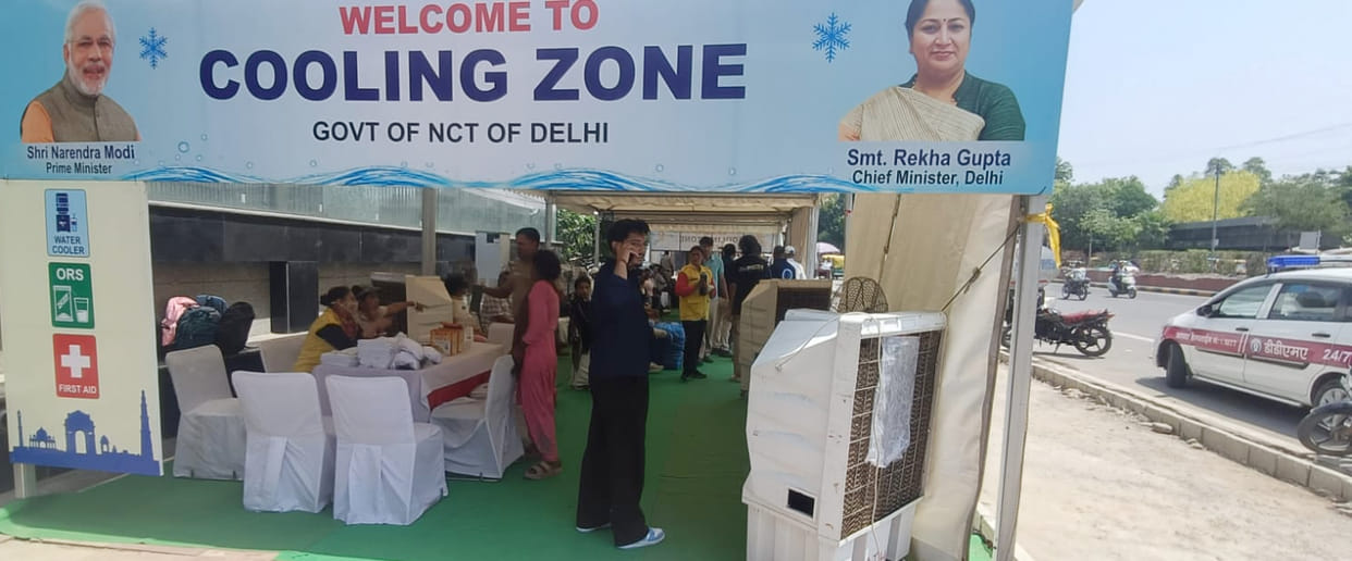 Delhi Government Takes Major Step to Combat Heatwave Cooling Zones Set Up Across the City