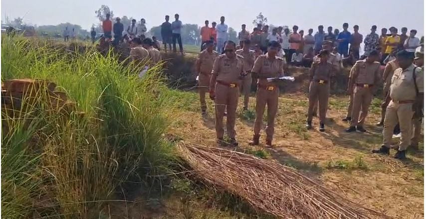 Woman’s Body Found Near Cremation Ground in Kasganj, Murder Suspected