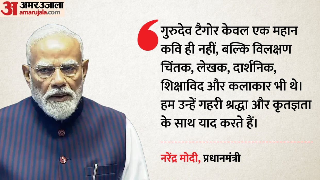 He was a symbol of India's civilisational consciousness, PM emotional message on Tagore's birth anniversary