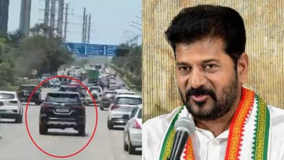 Revanth Reddy's Convoy in Traffic