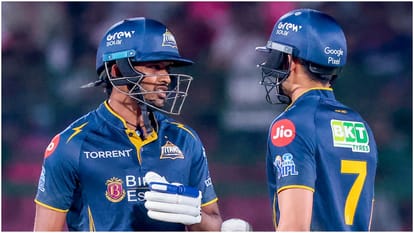 IPL 2026 RR VS GT: Gujarat Titans hits 229 runs against Rajasthan Royals Shubhman Gill Sai Sudarshan fifty