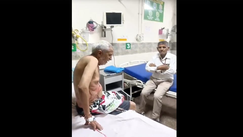 Miscreants carried out an acid attack on an elderly man in Ambala