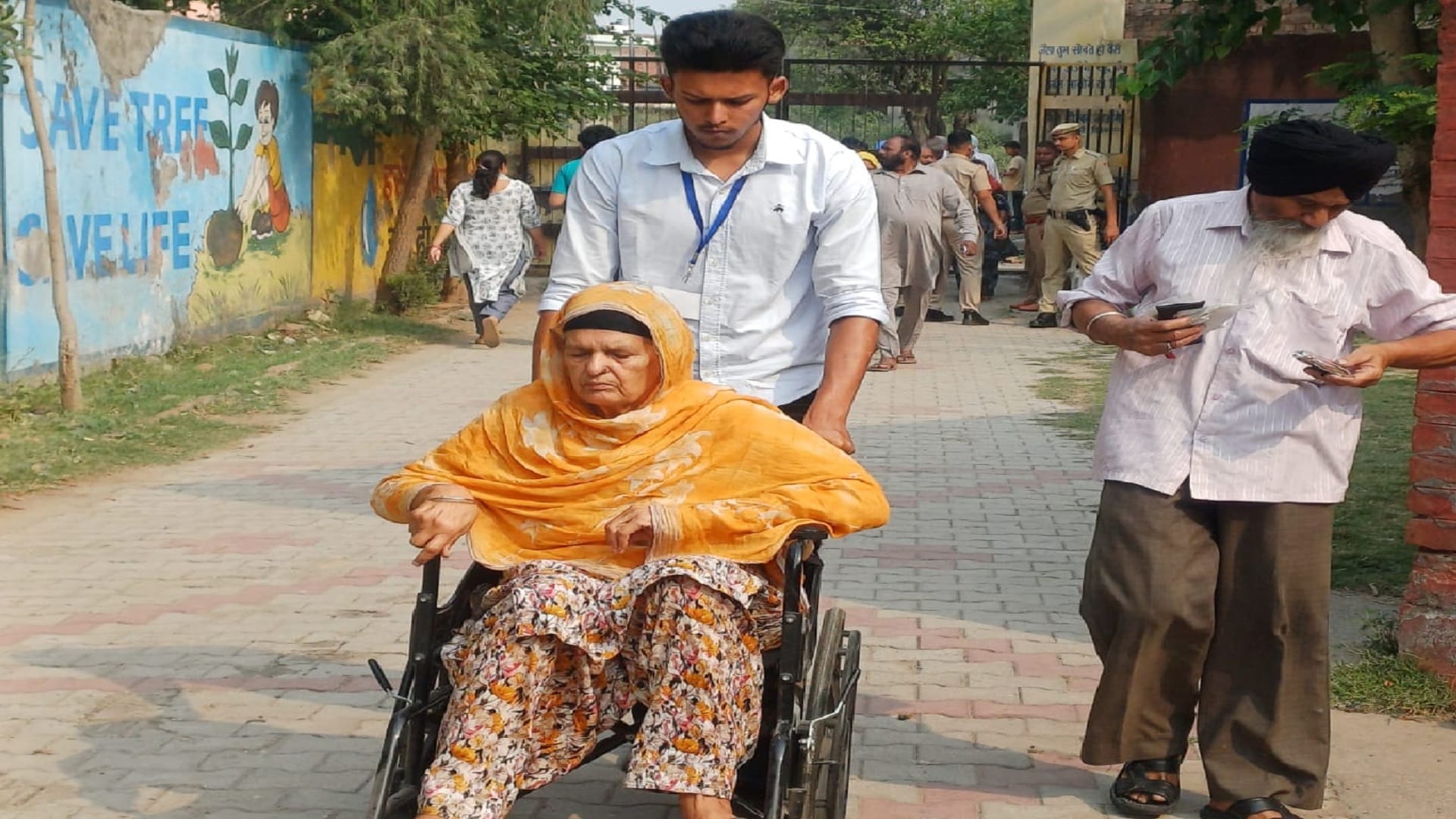 Battle for Haryana Civic Elections Race to Elect City Government see Most Striking Images from Polling