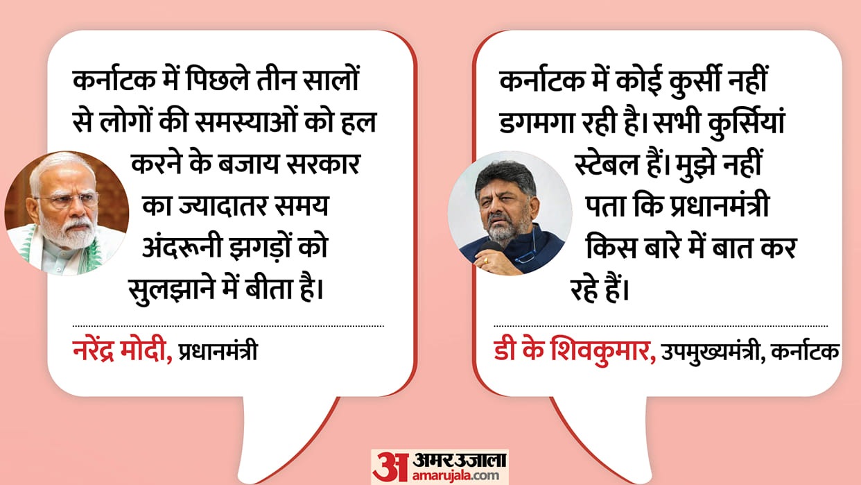 DK Shivakumar Rejects PM Modi Wobbling Chair Remark, Says Karnataka Government is Stable