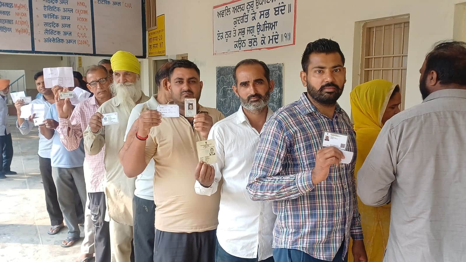 Battle for Haryana Civic Elections Race to Elect City Government see Most Striking Images from Polling