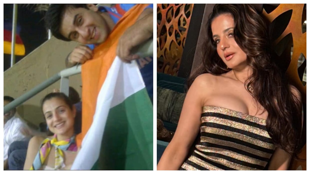 Ameesha Patel drops a throwback pic with actor Ranbir Kapoor from 2011 World Cup final