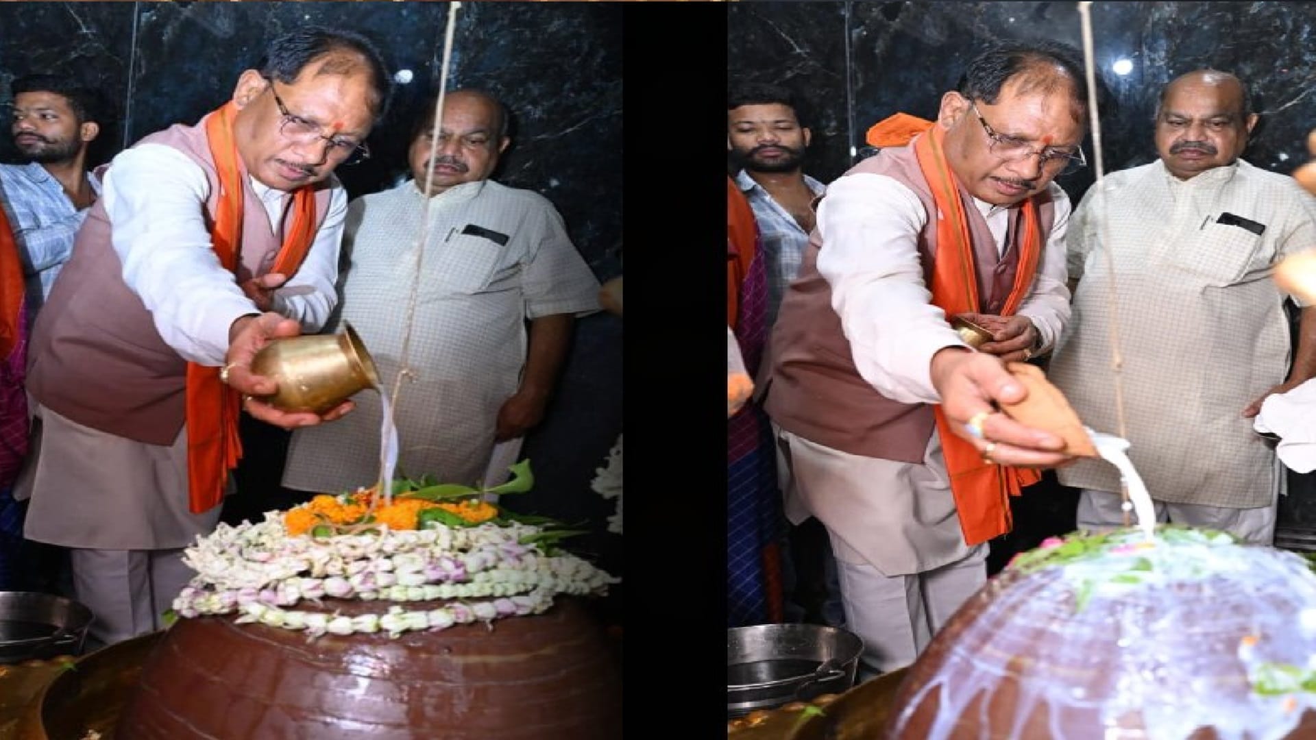 पूजा करते सीएम विष्णुदेव साय
