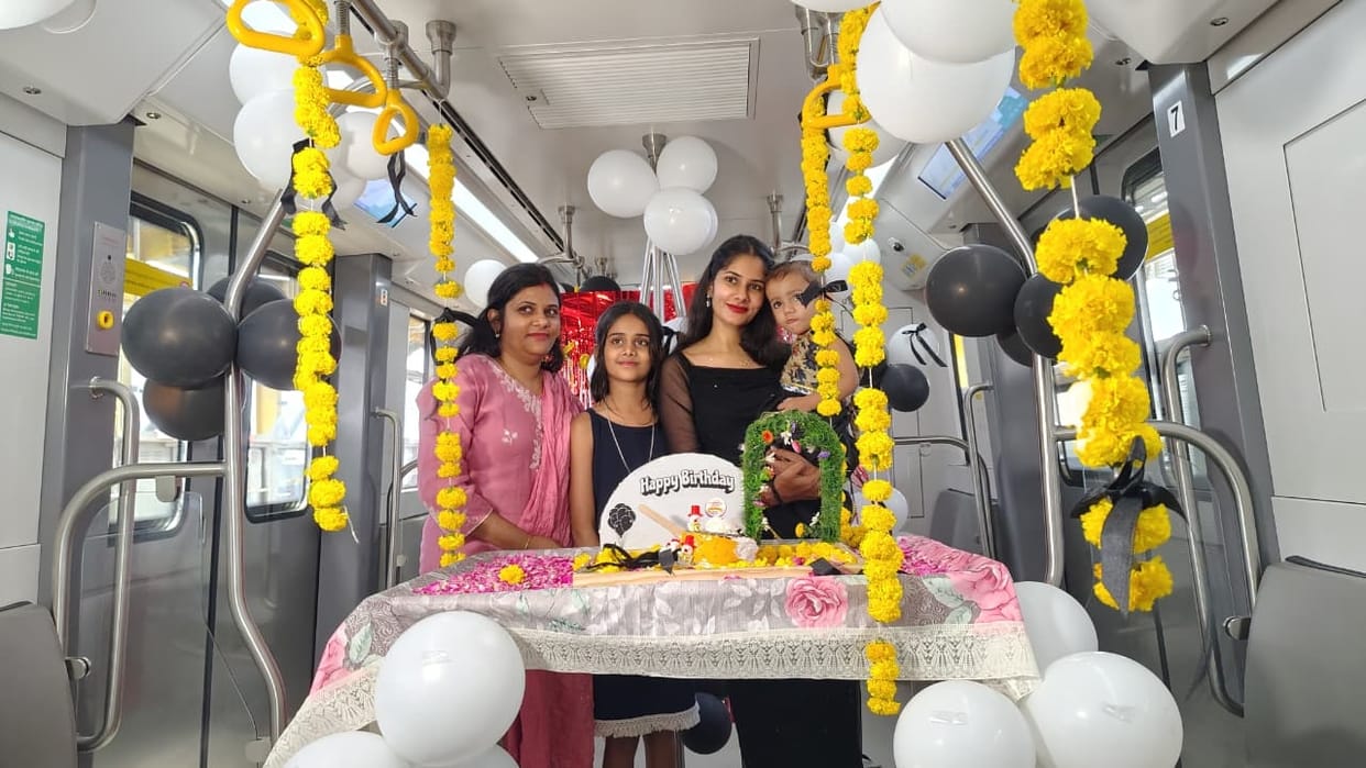 Indore News Metro starts Celebration on Wheels for birthday parties and pre-wedding shoots