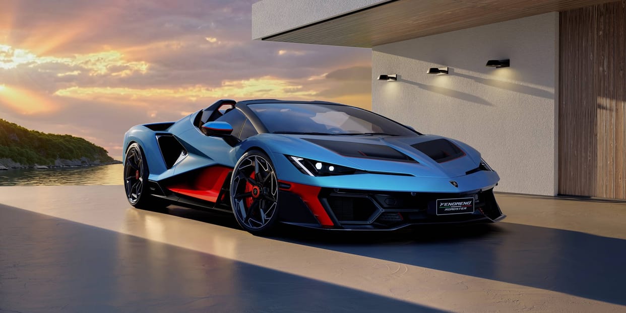Lamborghini Fenomeno Roadster Unveiled: Brand's Most Powerful Open-Top Hypercar