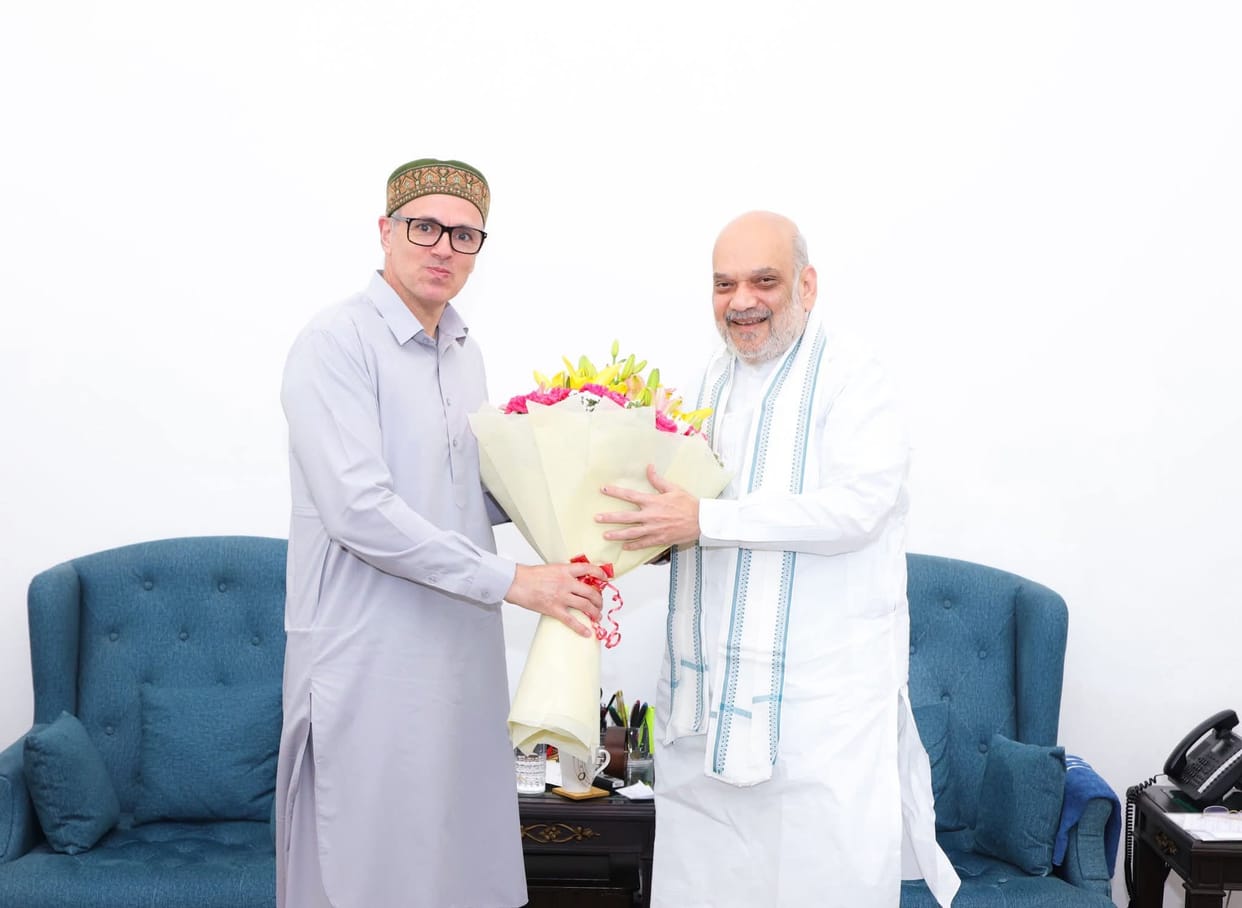 CM Omar Abdullah meets Union Home Minister Amit Shah
