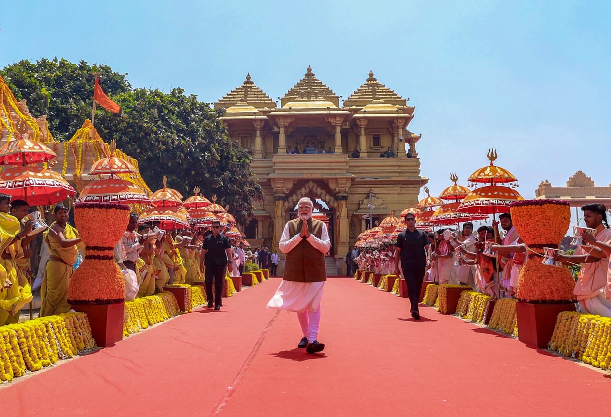 PM Modi's statement that no power can subdue India also slammed the politics of appeasement.