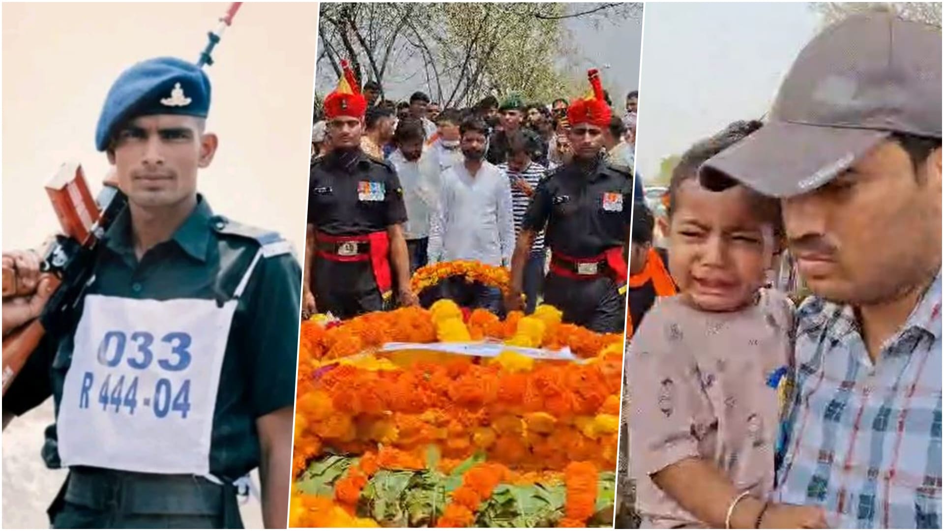 सैन्य सम्मान के साथ हुआ जवान का अंतिम संस्कार