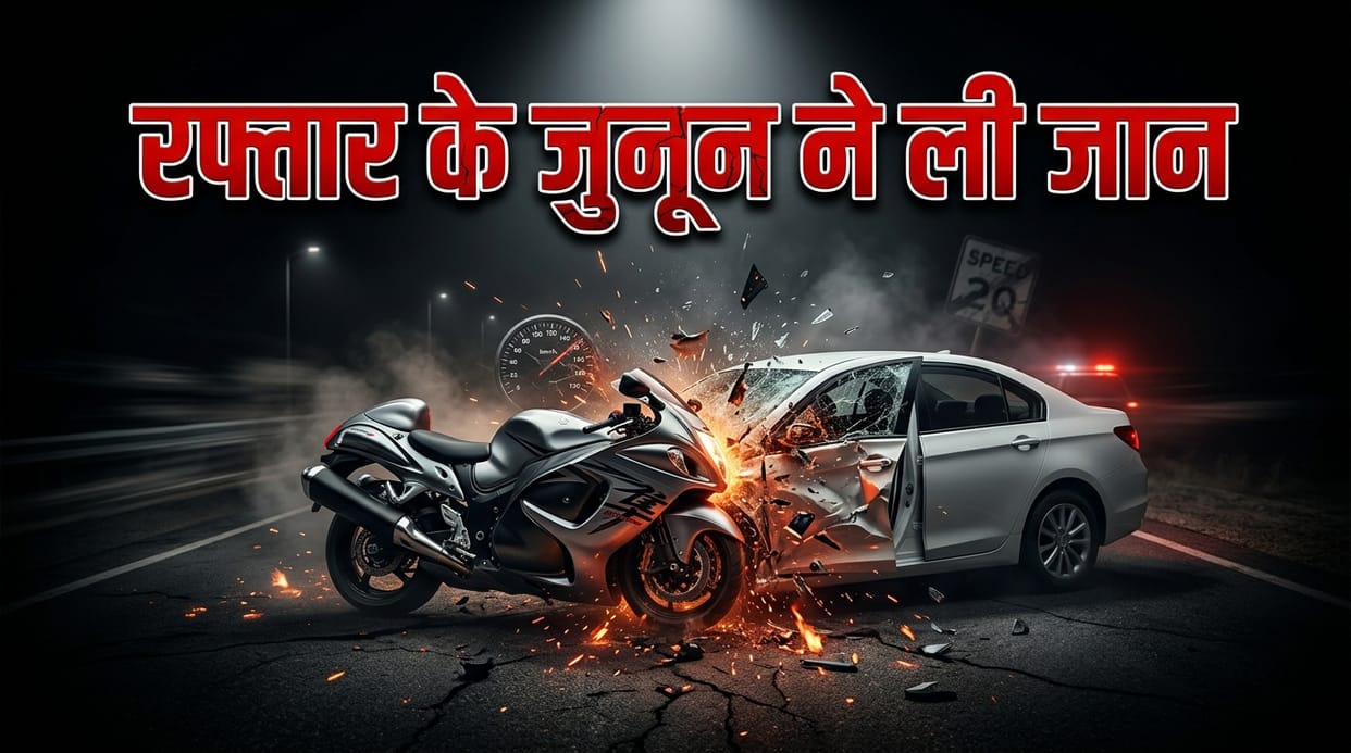 Telangana Road Accident: Speeding Hayabusa at 140 kmph Crashes into Car, 5 Dead Including Children