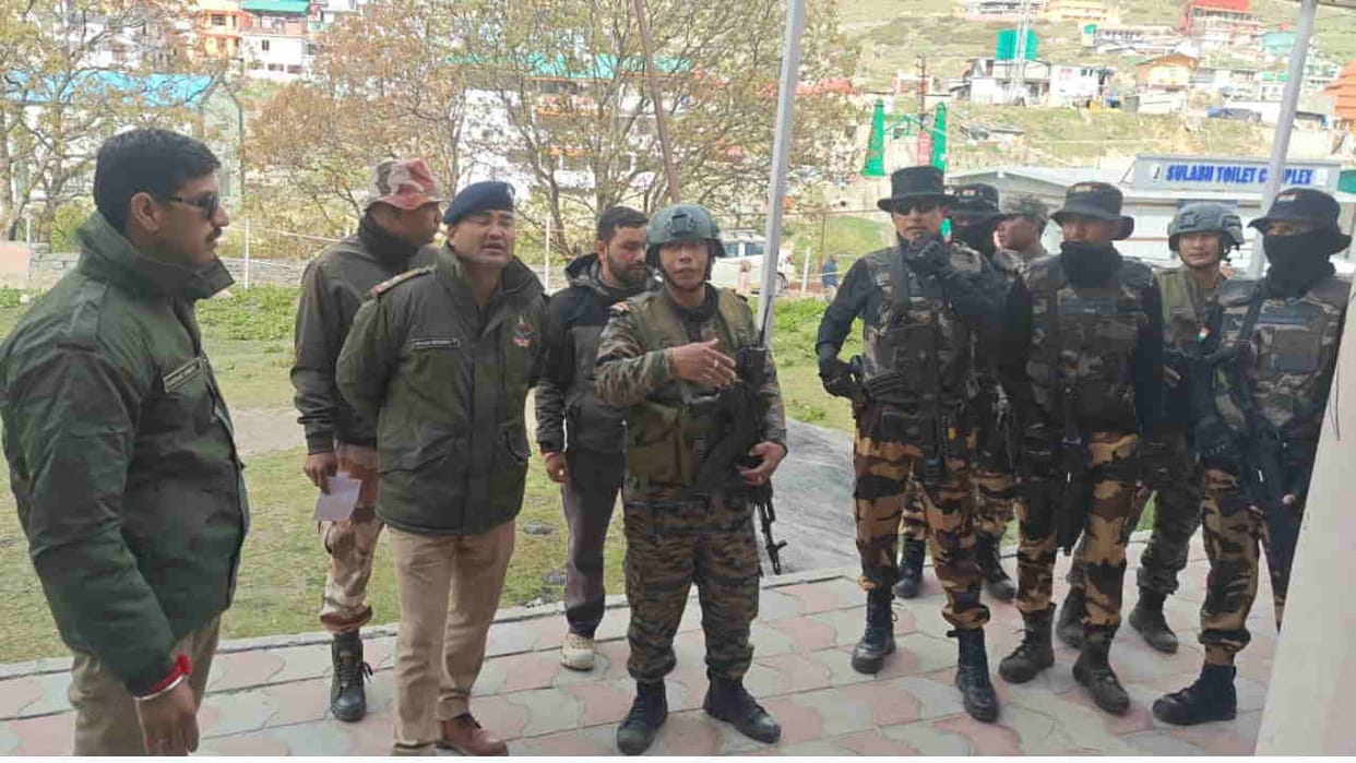 Security drive launched in Badrinath Dham Uttarakhand news in hindi