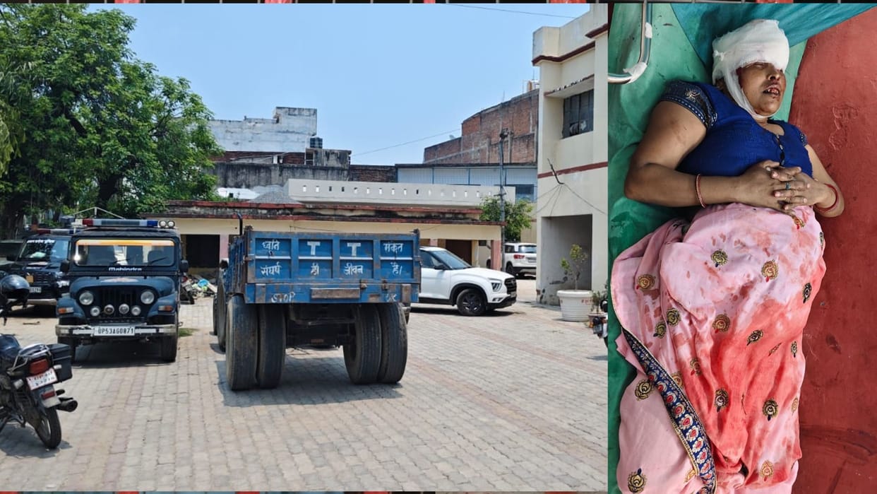 Mining Vehicle Menace, Woman Battles for Life After Being Hit by Tractor-Trolley in Gorakhpur