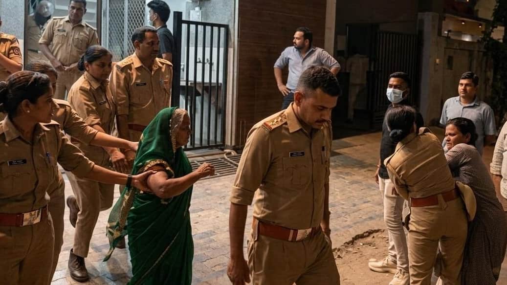 Kanpur Sub Inspectors Uniform Torn Police Beaten with IV Stands 12 Hour Ruckus Over Removal of Body