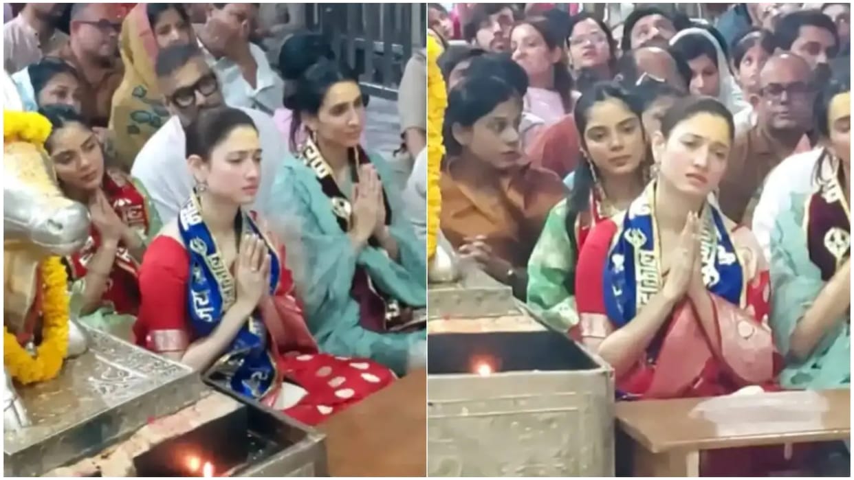 Tamannaah Bhatia Visits Mahakaleshwar Temple In Ujjain And Witness Mahakal Bhasm Aarti Says A Divine Calling