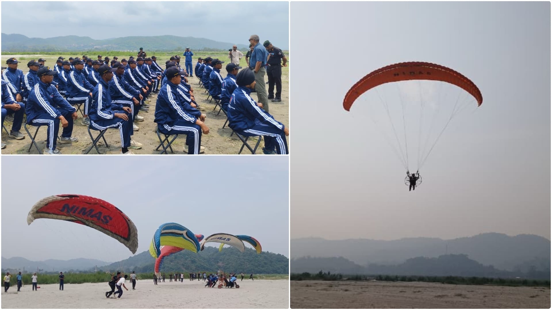 NCC: Basic Paramotor Training begins for the first time in Guwahati, DG NCC reviews training
