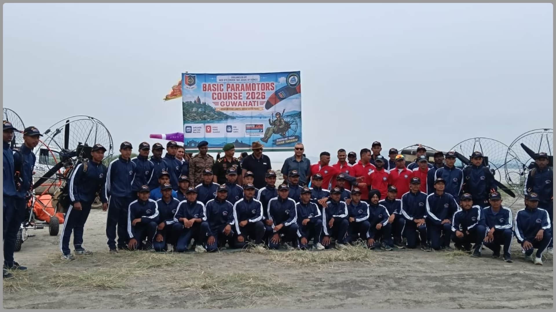 NCC: Basic Paramotor Training begins for the first time in Guwahati, DG NCC reviews training