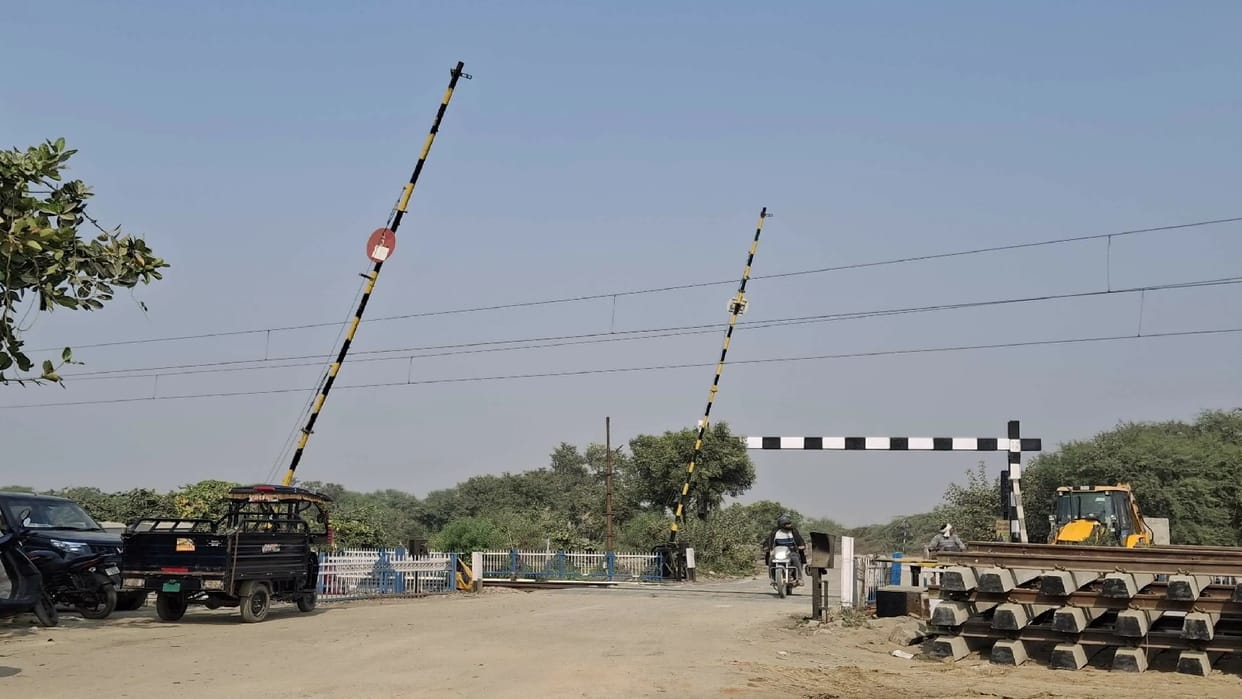 One person died after being hit by a train while crossing railway gate