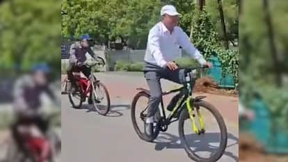 PM Modi Fuel Saving Appeal Echoes in MP Jabalpur High Court Judge Cycles 3 Km to Court News in Hindi