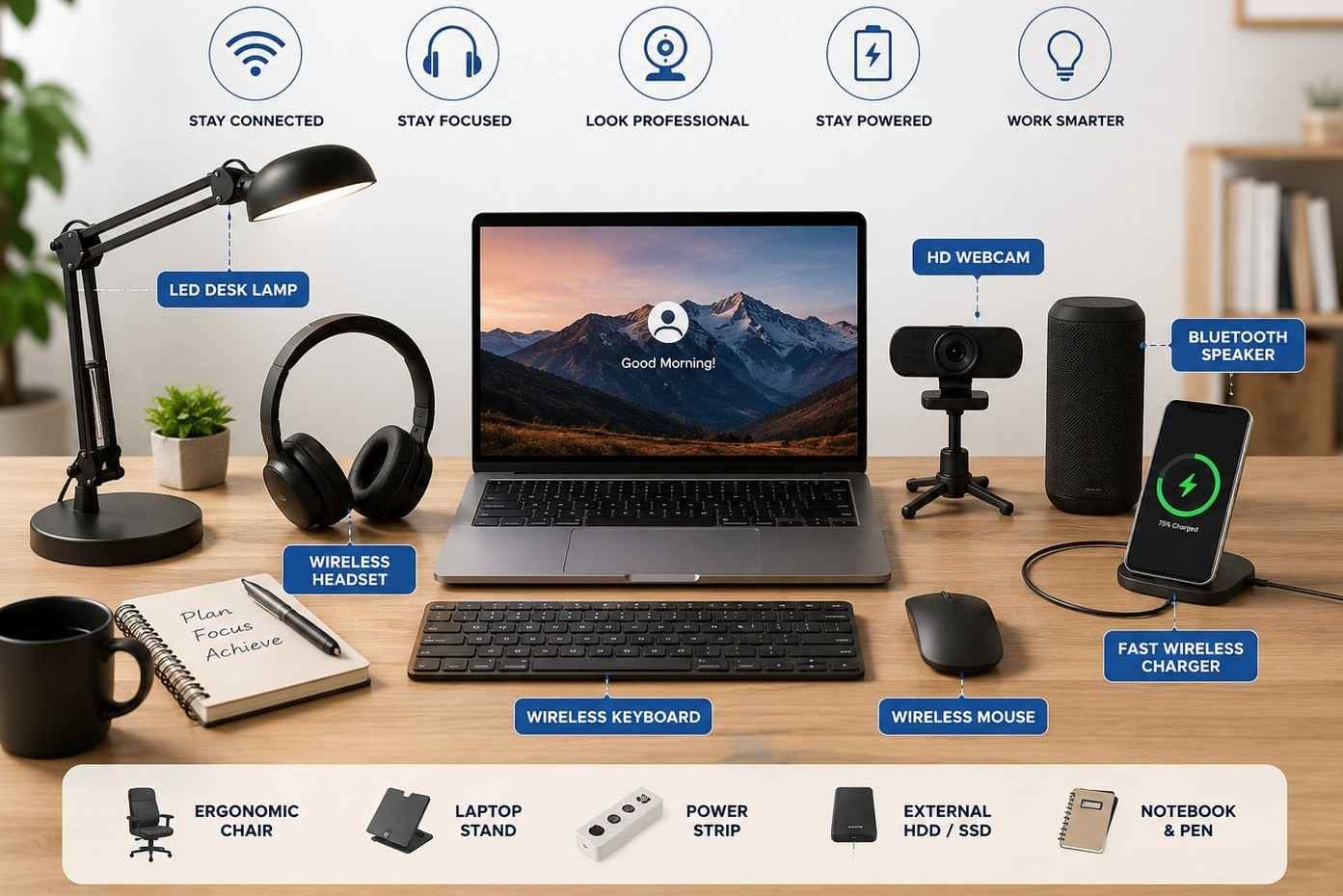PM Modi WFH Advice Transform Your Home Office These Top Essential Productivity Gadgets