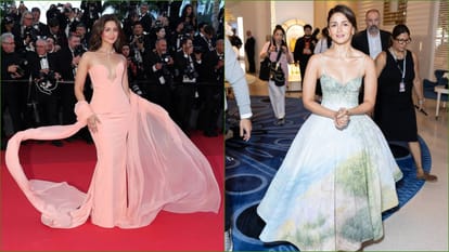 Alia Bhatt at Bharat Pavilion for inaugural event at the 79th Cannes Film Festival With Ashutosh Gowariker