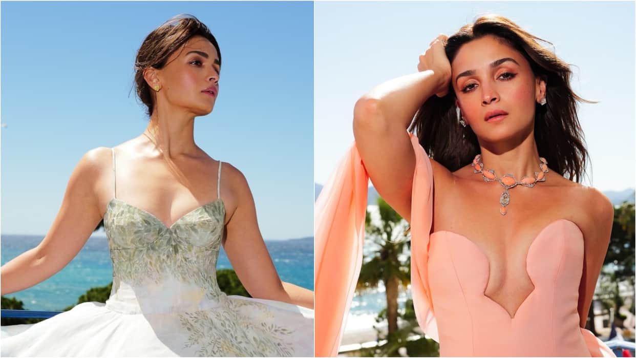 Alia Bhatt Cannes 2026 Look Alia Bhatt Outfits From Hand Painted Gown To Peach Couture