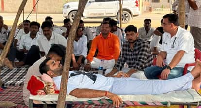 Rajasthan MLA Ravindra Singh Bhati Falls Ill During Giral Mines Protest Put on Drip at Dharna Site