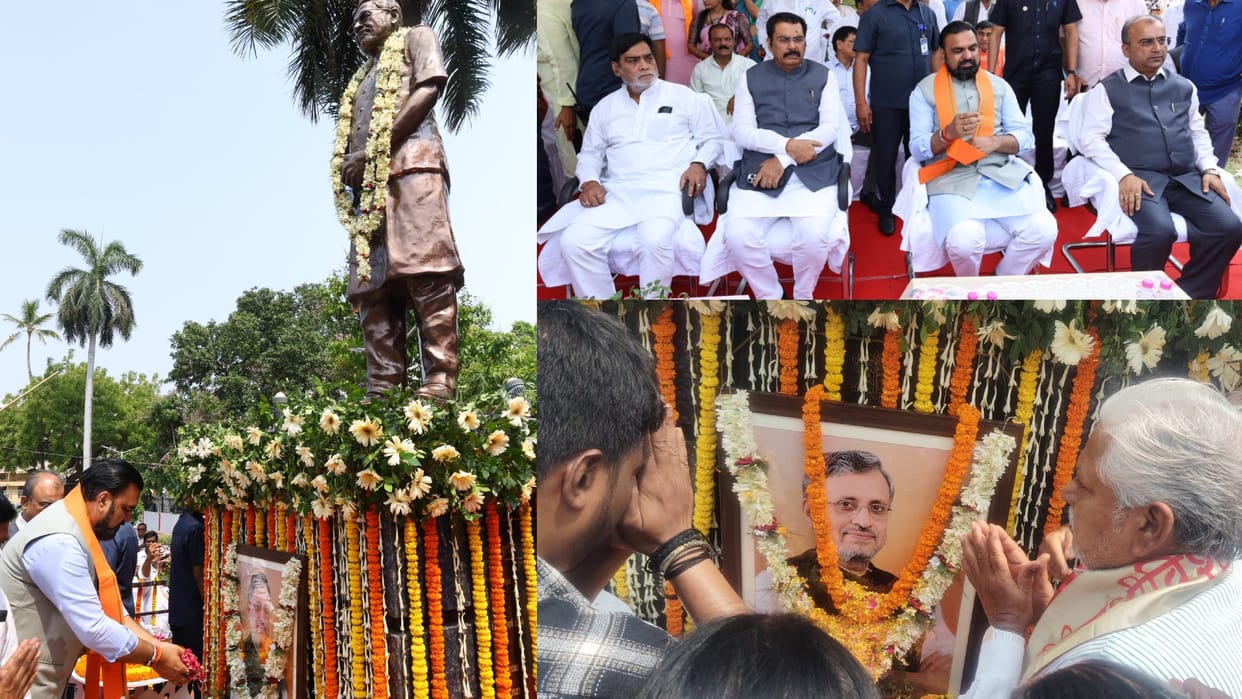 Bihar: Sushil Modi's death anniversary, many senior leaders including CM Samrat Chaudhary paid tribute