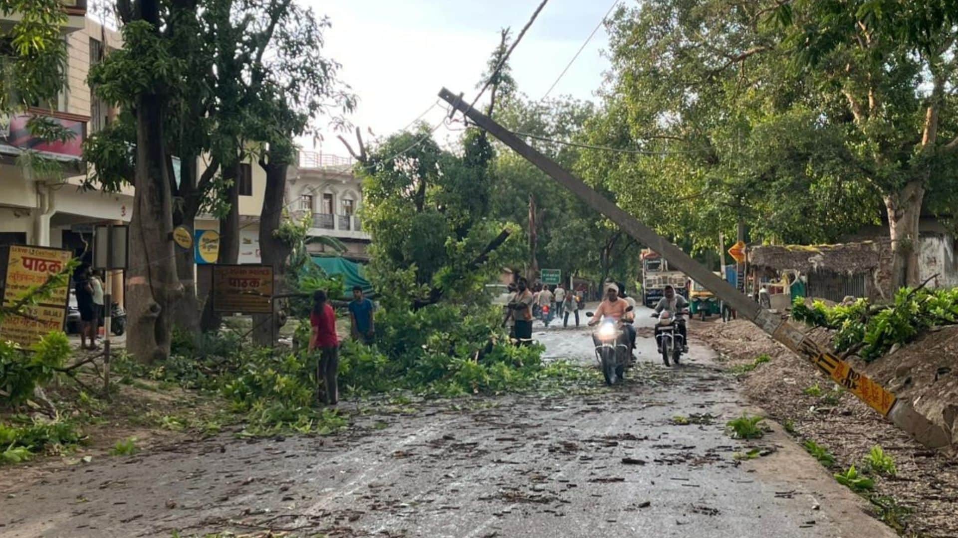 UP Weather Devastation in Bhadohi Storm Raging 80 km hour Claims 15 Lives Over 50 people Injured