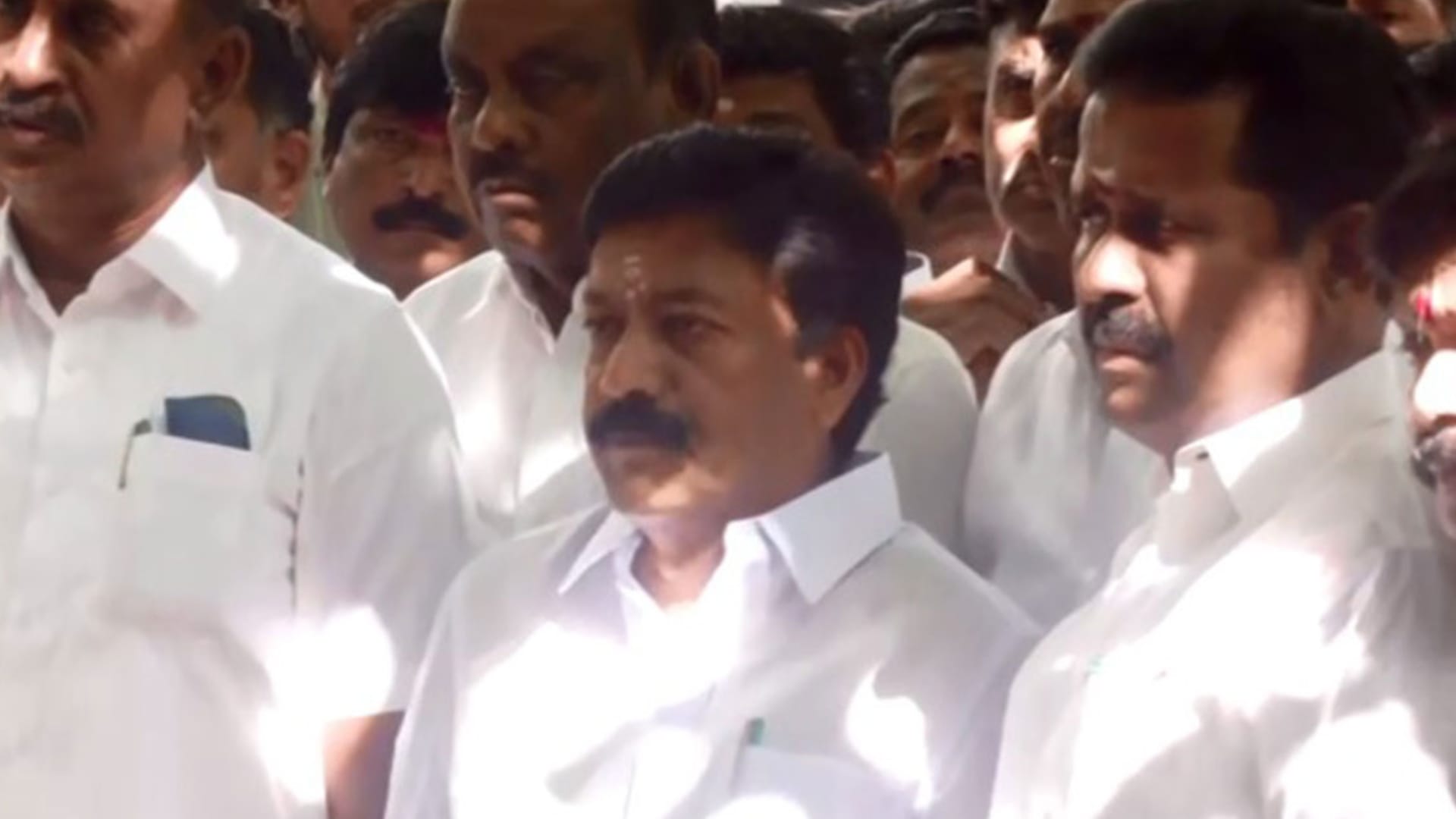 AIADMK tussle: Shanmugam-Velumani camp seeks disqualification Palaniswami, others defying whip on trust vote