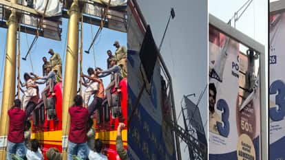 Raipur News: Young Woman Stages High-Voltage Drama; Climbs Unipole and Creates a Ruckus