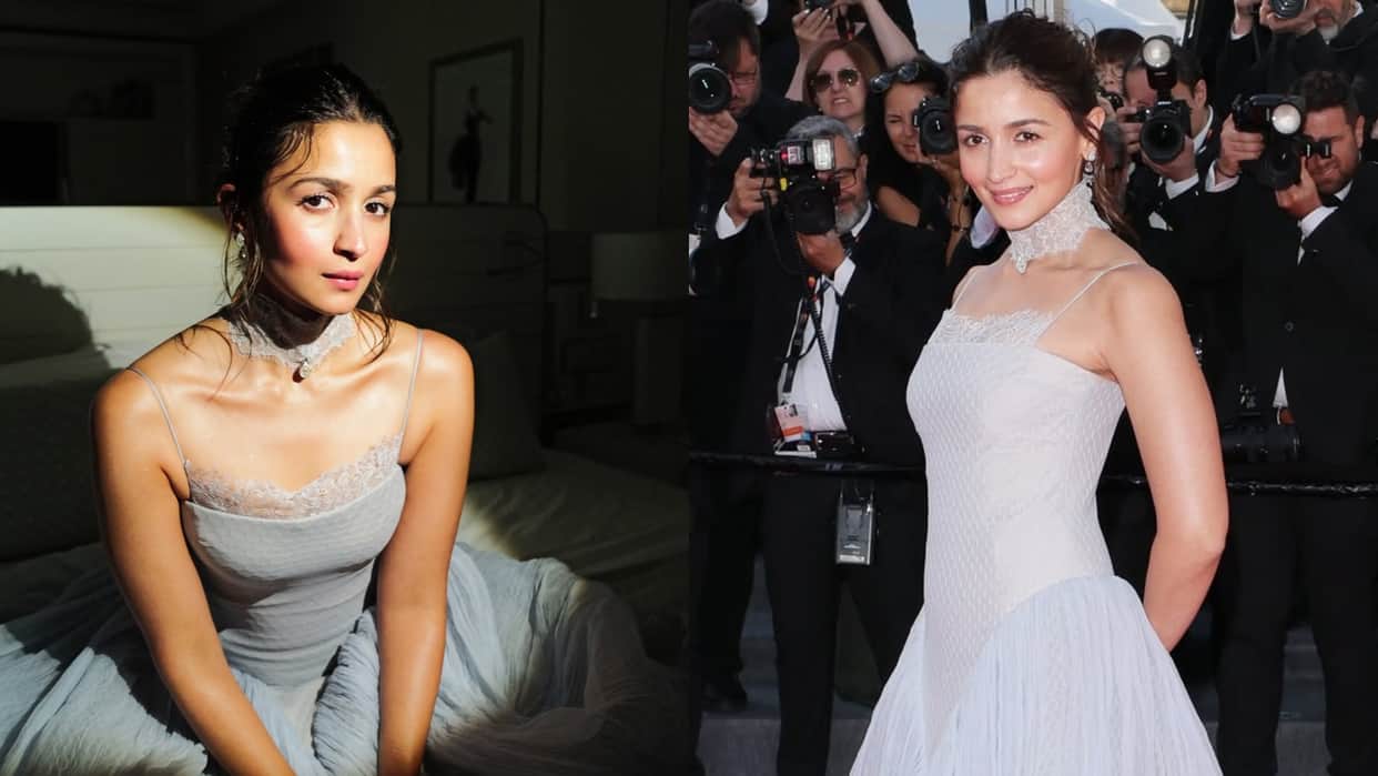 Cannes Film Festival 2026: Alia Bhatt glamorous look in custom steel blue gown at 79th annual Cannes