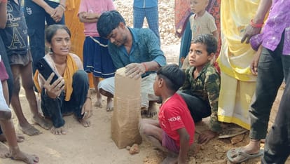 Auraiya Ancient Shivling-like Relic Unearthed During Excavation History Linked to Dwapar era Temple